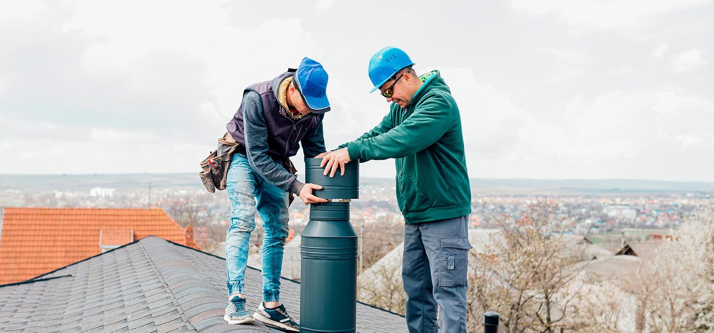 Our chimney sweep team at work