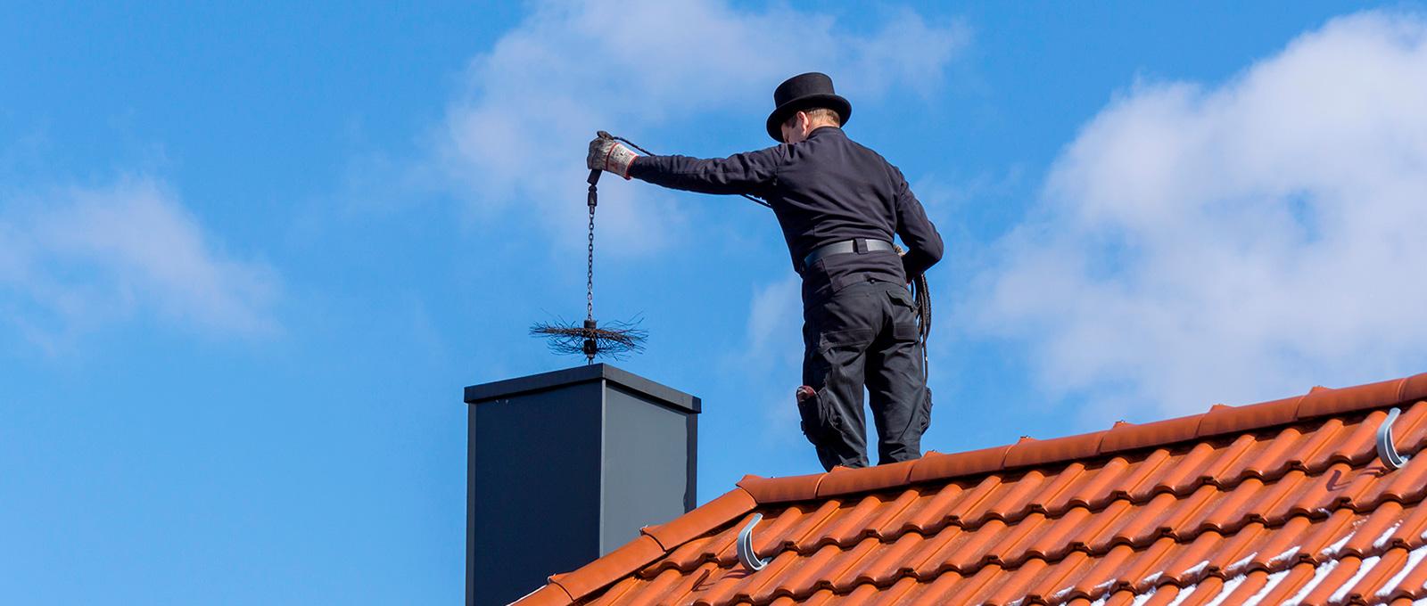 Professional chimney sweeping service